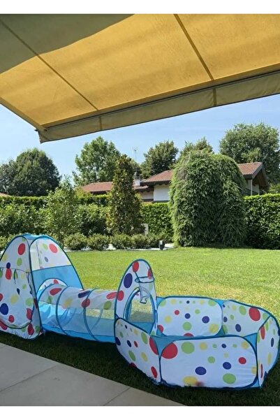 miniarpturkiye 3 parça okyanus tasarım çocuk oyun çadır seti ve tüneli (taşıma çantası hediye, kolay kurulum)