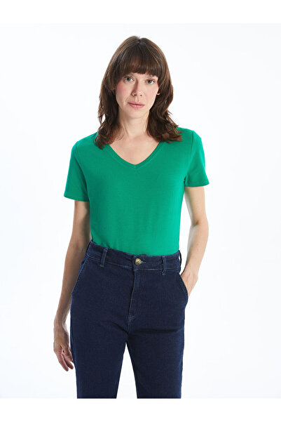 LC Waikiki Tricou de damă cu decolteu în V de sezon nou - S58226Z8