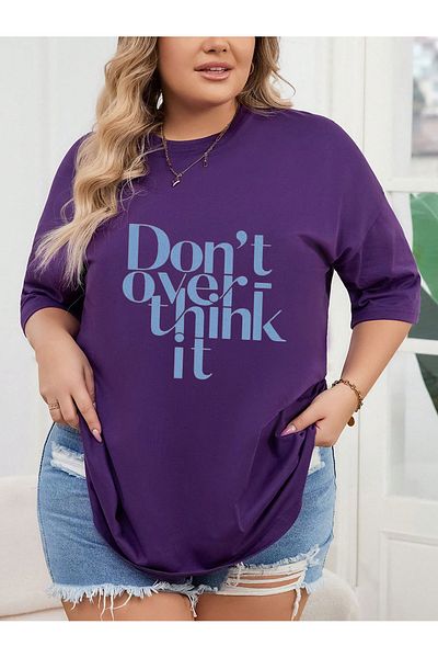 uyguntarz Unisex Dont Over Think τυπωμένο σχέδιο