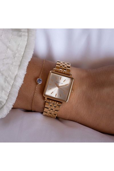 Violet Hamden Violet’s Gift Goldfarbenes Uhr Und 925 Sterling Silber Gold Plated Armband Vh90105