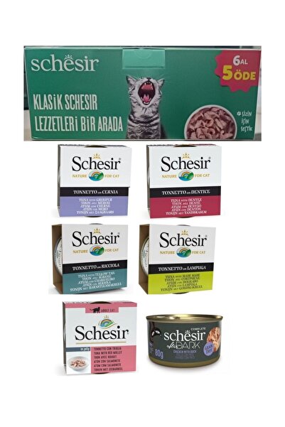 Schesir Klasik Schesir Lezzet Paketi 6Adet x 85gr (6 Al 5 Öde)