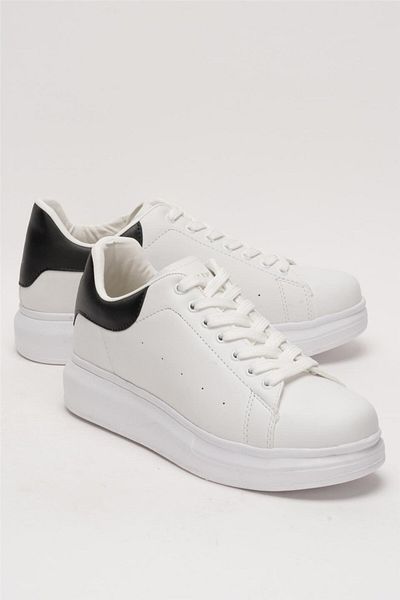 Liger Unisex ψηλή σόλα Casual αθλητικά αθλητικά παπούτσια ΛΕΥΚΟ ΜΑΥΡΟ