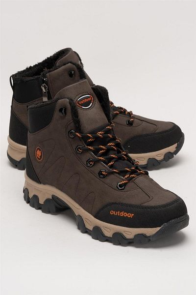 Liger Cold Proof Unisex Long Outdoor Trekking Boots Παπούτσια καφέ
