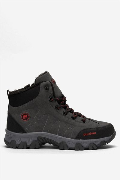 Liger Cold Proof Unisex Long Outdoor Trekking Boots Παπούτσια Γκρι