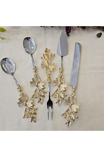 BULUTHOMEAKSESUAR طقم تقديم كيليبيك 5 قطع - ذهبي