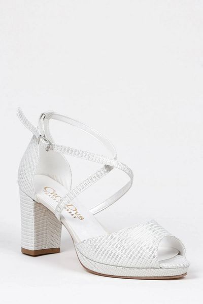 MFT AYAKKABI Thick Heeled Front Open Evening Dress Shoes