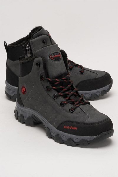 Liger Cold Proof Unisex Long Outdoor Trekking Boots Παπούτσια Γκρι