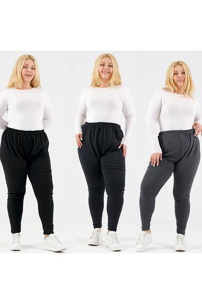 Nihomall20 Large Size Flexible Warm 3-Piece Underwear Johns