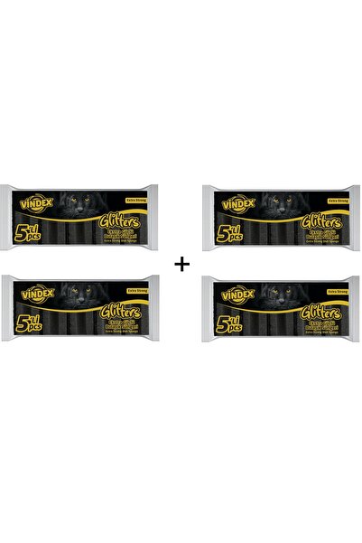 Vindex جليترز اسفنجة سوداء اكسترا 5 قطع