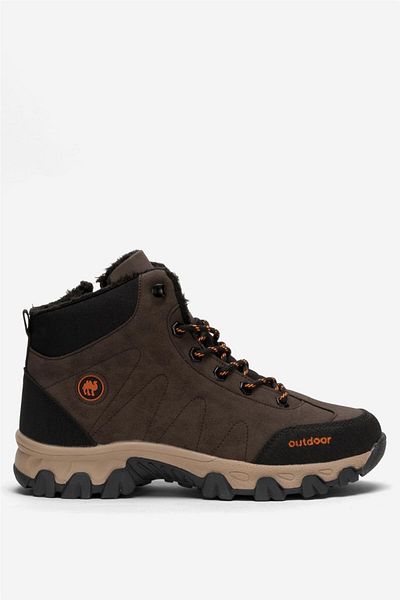 Liger Cold Proof Unisex Long Outdoor Trekking Boots Παπούτσια καφέ