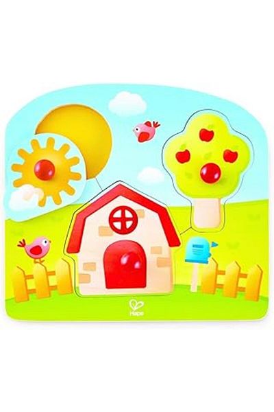 Hape Multicolored House Cave Puzzle