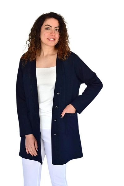 Nazal Women's Mother Seasonal Buttoned Pocket Cardigan Bgl-St04313