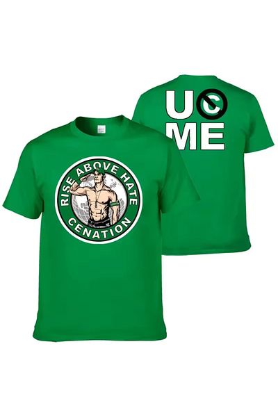 l'eivor John Cena Uc Me Never Give up Printed Cotton T-Shirt