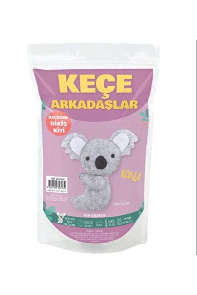 BALIM ÖRGÜ EVİ Felt Toy Making Kit "Koala" 14 cm