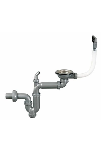 SANITEC Σύστημα αποστράγγισης νεροχύτη Sanitec Q90 SN-046, σύνδεση υπερχείλισης