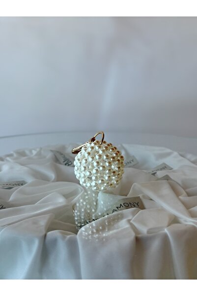 Balamony Top Model Pearl Keychain-Charm Gold (Handmade)