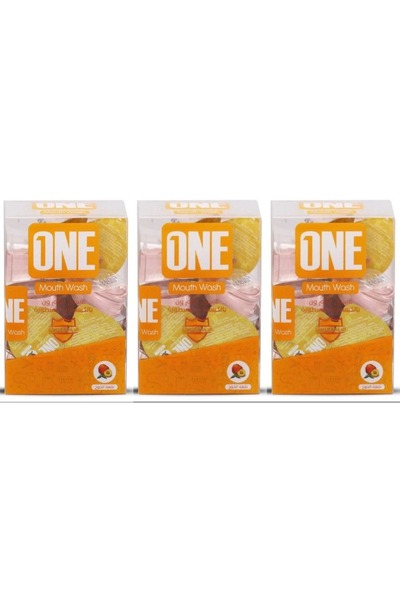 ONE غسول الفم بالخوخ 20 كبسولة × 3