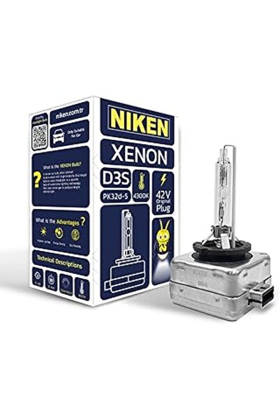 Genel Markalar Niken D3s 4300k Gün Işığı Xenon Far Ampulü, 42v 35w Pk32d-5, 4...