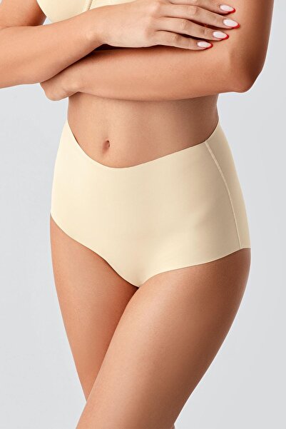 C&City Large Size Non-Slip High Waist Laser Panties C19201 Skin