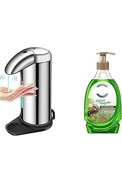 feifei Bosphorus Homi Sensor Photo Selili Liquid Soap Dispenser - 14X10X22Cm, Ve1 Pieces, 392ml Liquid Soap and Olive Oil