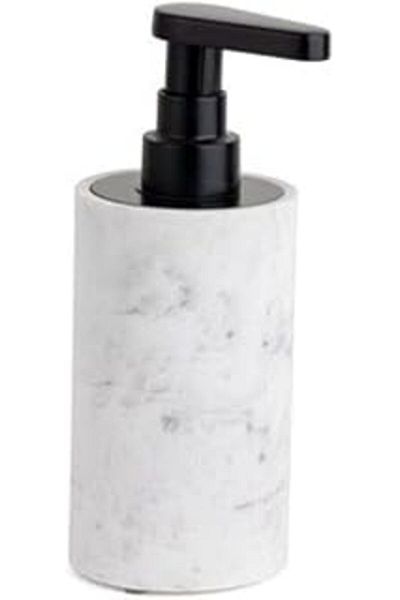 Hepta Collection System Liquid Soap Dispenser Marble Patterned/Black Color 190X73X88 mm