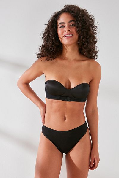 C&City C11441 Γυναικεία Modal Cotton Slip Panties Μαύρο