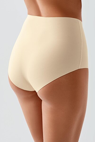 C&City Large Size Non-Slip High Waist Laser Panties C19201 Skin