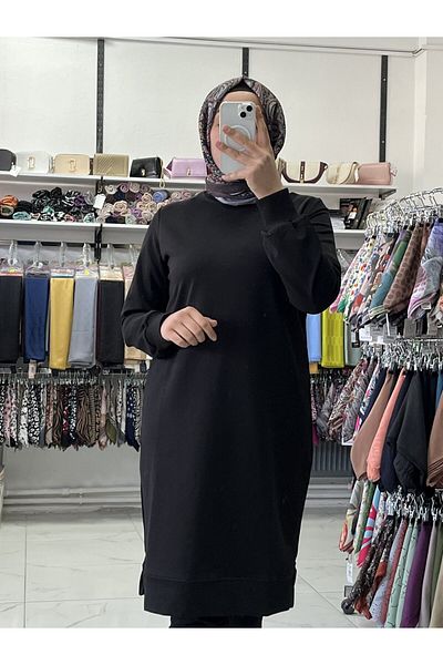 Zeynep Butik Ayşe Akay 100cm Compact Combed Cotton Tunic - Two Yarn Fabric 1651