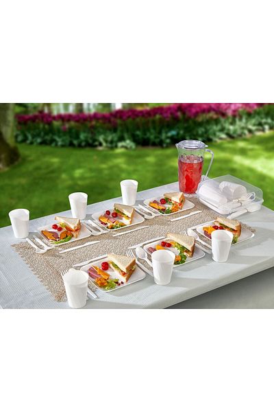 Pazarika 6-Person Picnic Set with Bag 32 Pieces