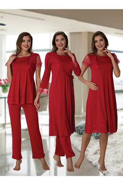 Effort Pijama 2050 مجموعة الأمومة للحوامل مكونة من 4 قطع