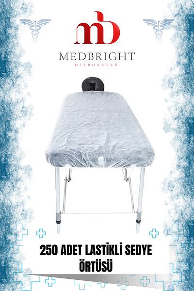MEDBRIGHT 250 Pieces 80x240 Elastic Disposable Stretcher Cover