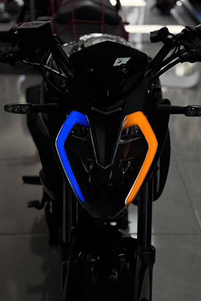 Banxtre Benelli 125S ve Rks Rk125-S uyumlu Mavi -Turuncu  Renk  Far Tasarım F...