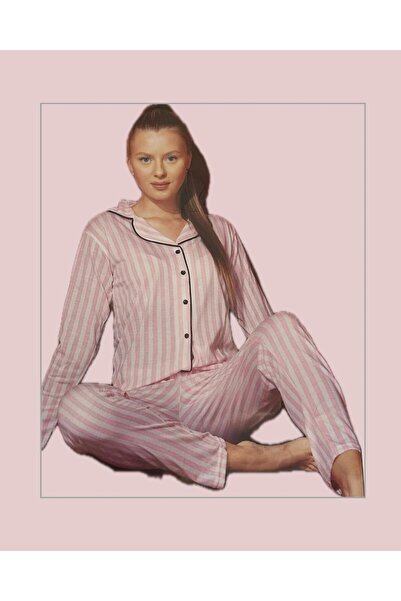 GOOD NİGHT Çizgili Pijama Takımı