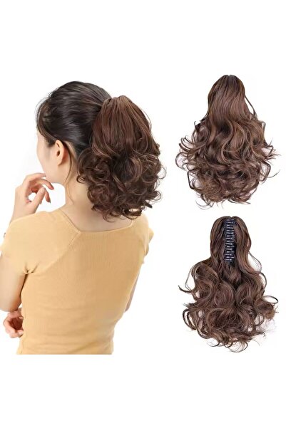 Suzan Peruk Postiş Mandallı Tokalı At kuyruğu - Topuz yapılabilir Gerçek saç ...
