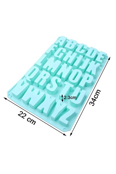 Genel Markalar Epoksi Reçine Harf Alfabe , Kokulutaş, Sabun ,mum Silikon Kalıbı