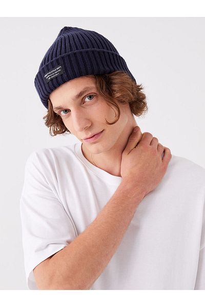 LC Waikiki LCW ACCESSORIES Label Detailed Men's Knitwear Beret