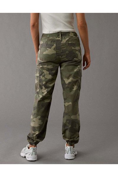 AMERICAN EAGLE AE Stretch High-Waisted Baggy Cargo Jogger