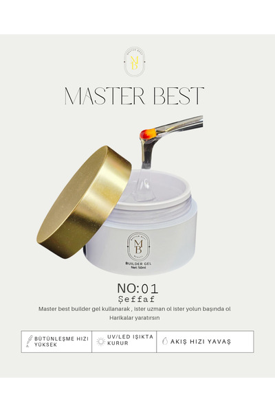 masterbest MASTER BEST BUİLDER GEL 50ML