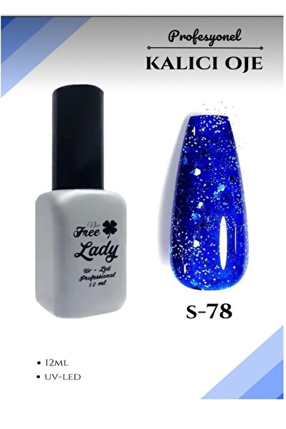 FREELADY Kalıcı Oje Uv/led 12ml Simli Lacivert S-78