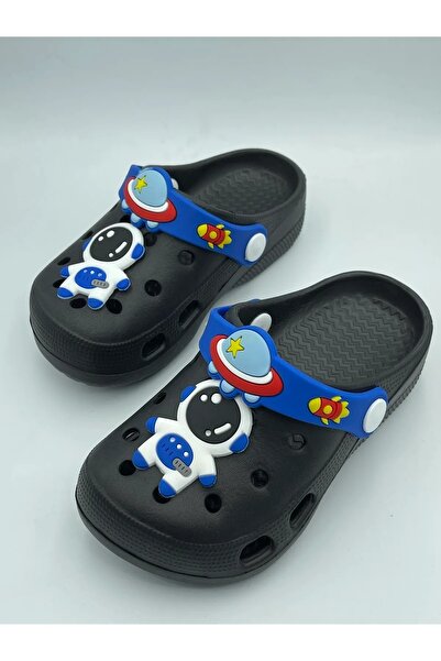 GEZER Erkek Çocuk Cross Sandalet Terlik Astronot Desenli