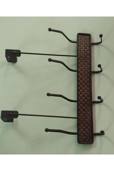 Generic Iron clothes hanger on the door