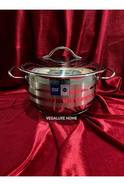 FMS 24 cm Luxury Steel Deep Pot