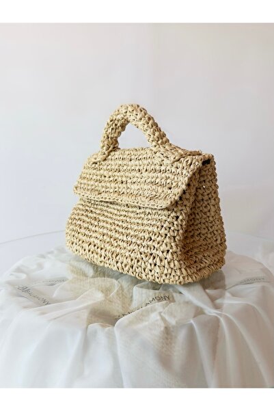 Balamony Straw Yellow Straw Bag