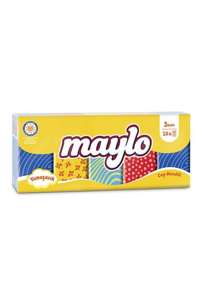 Maylo Pack of 10 Pocket Handkerchiefs
