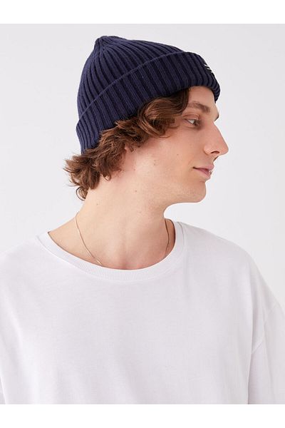 LC Waikiki LCW ACCESSORIES Label Detailed Men's Knitwear Beret