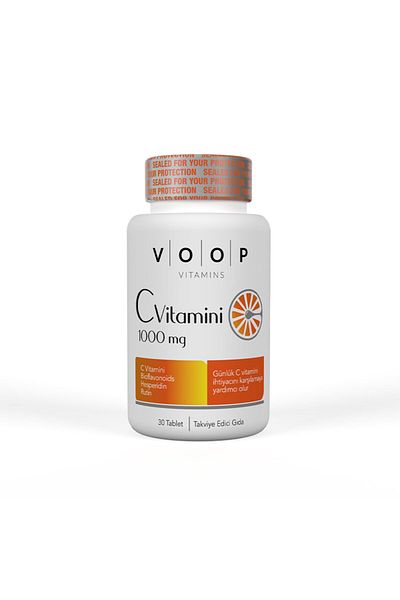 VOOP فيتامين C + فلافونويدات الحمضيات الحيوية 1000 مجم 30 لتر