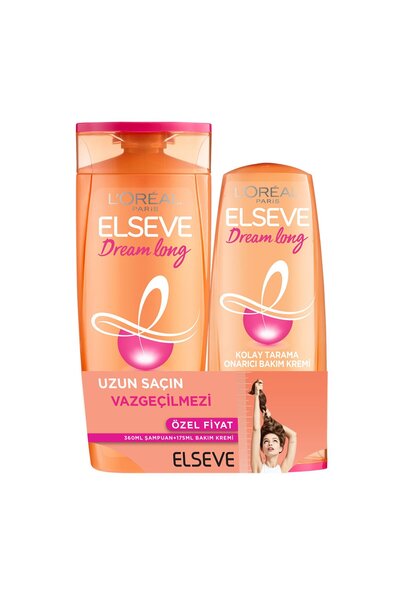 ELSEVE Dream Long Şampuan 360 Ml + Saç Bakım Kremi 175 Ml