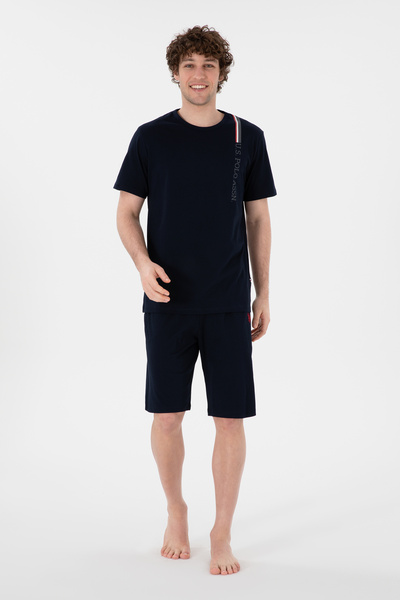 U.S. Polo Assn. Men's Crew Neck Navy Blue Pajama Set 50309355-Vr033