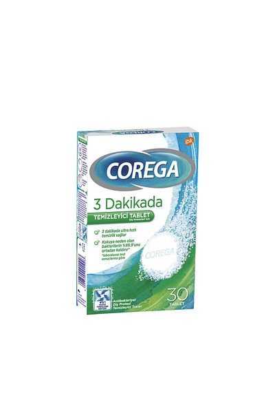 Corega Dental Prosthesis Cleaner Tablets 30Pcs