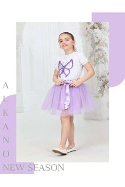 Nacar Kız çocuk 23 Nisana özel yeni sezon 2'li takım (etek,penye)